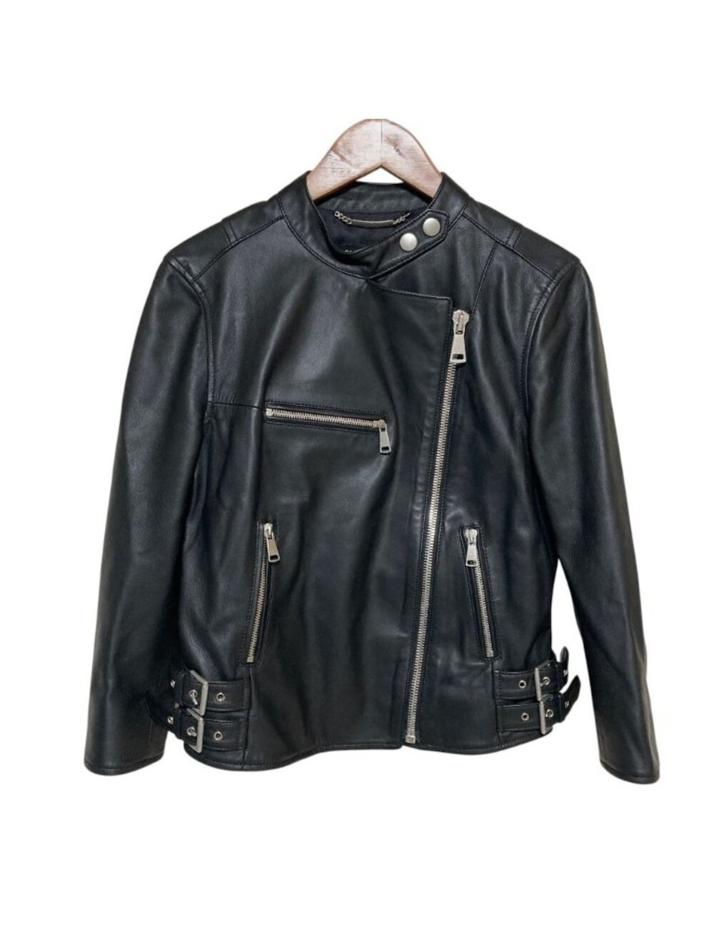 Dolce & Gabbana Lambskin Double Rider's Jacket Black